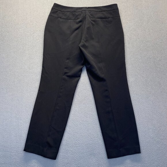 Adrianna Papell Women's Dress pants ‎ size 12 Black Stretch Lightweig Zipper - Picture 2 of 10